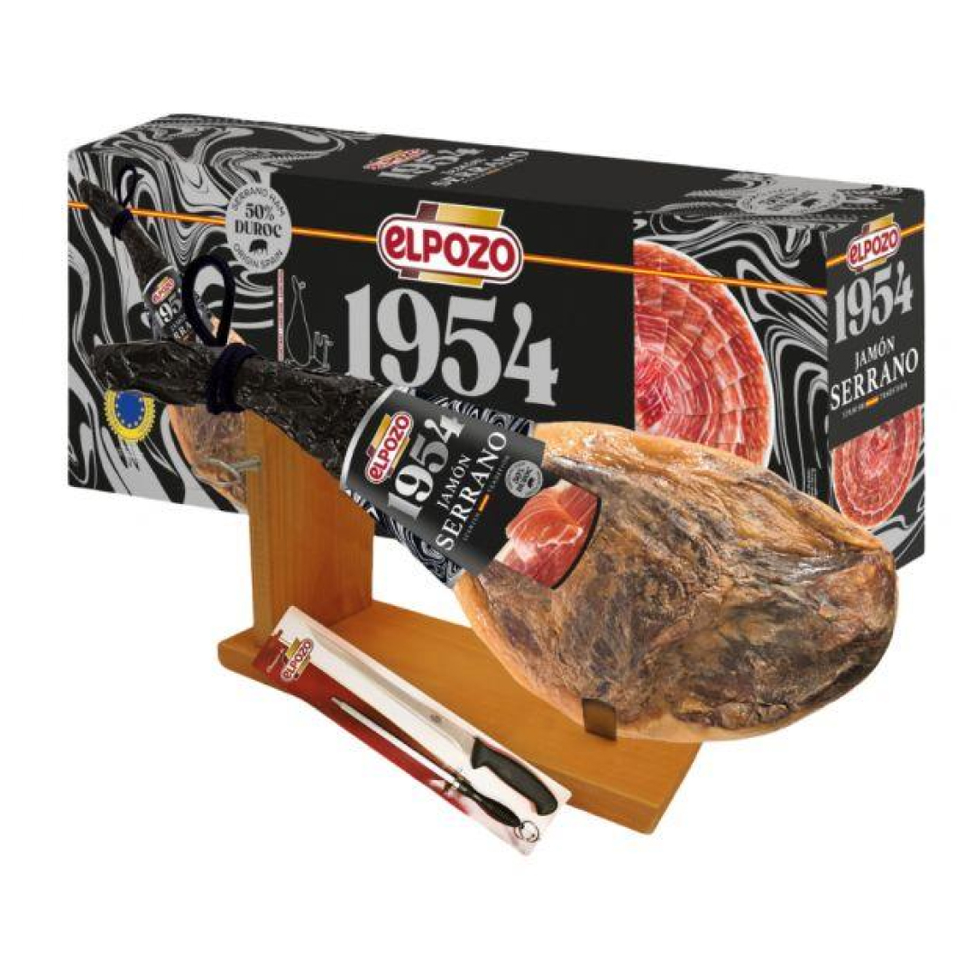 Хамон Серрано 7 кг, с хамонерой и ножом 