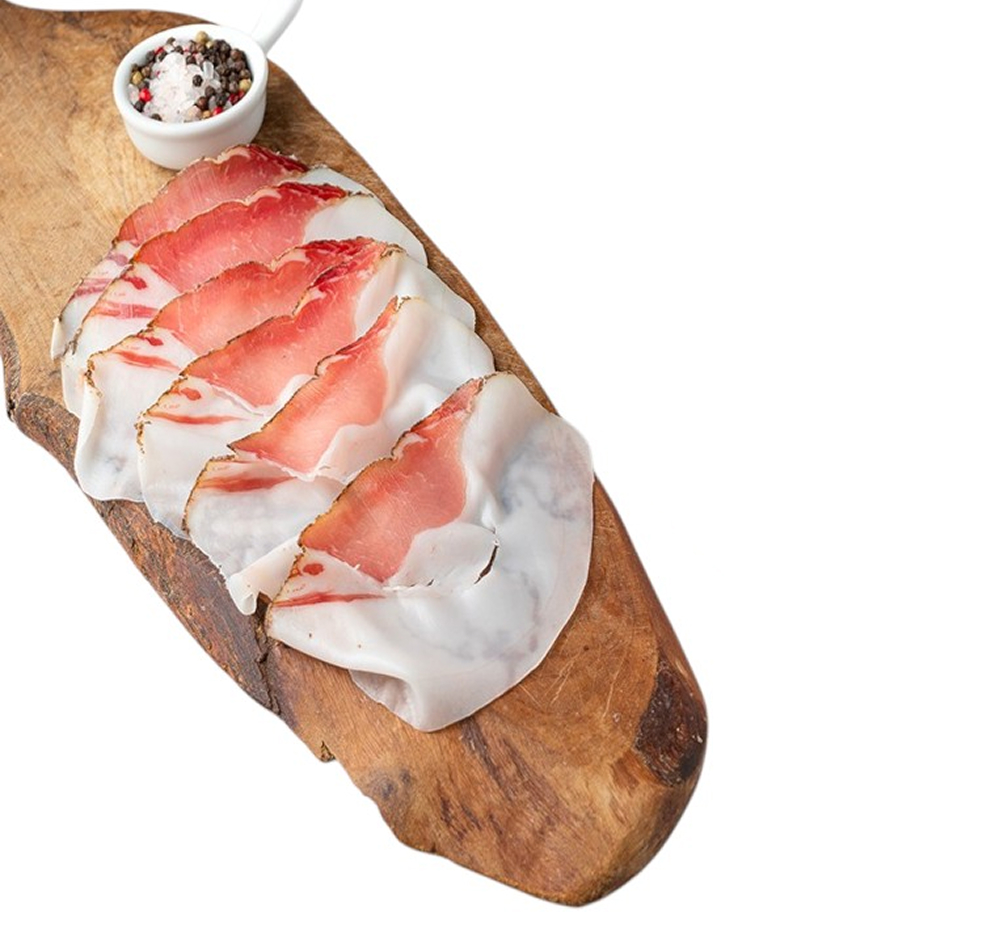 Свиная вырезка Lonzardo Black Pepper нарезка 200 грамм