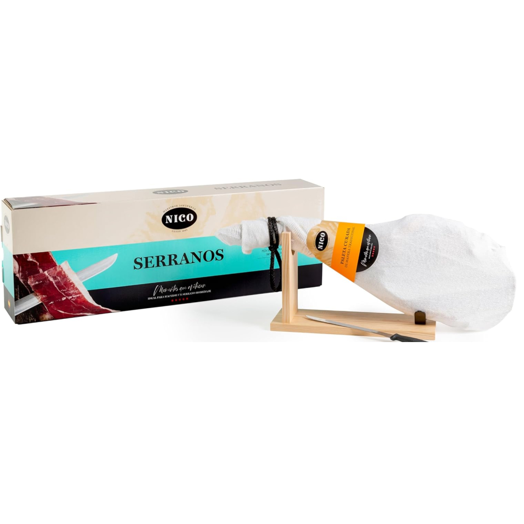 Палета Серрано 4,5 кг с хамонерой и ножом
