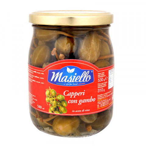Каперсы с ножкой в уксусе, 530 грамм