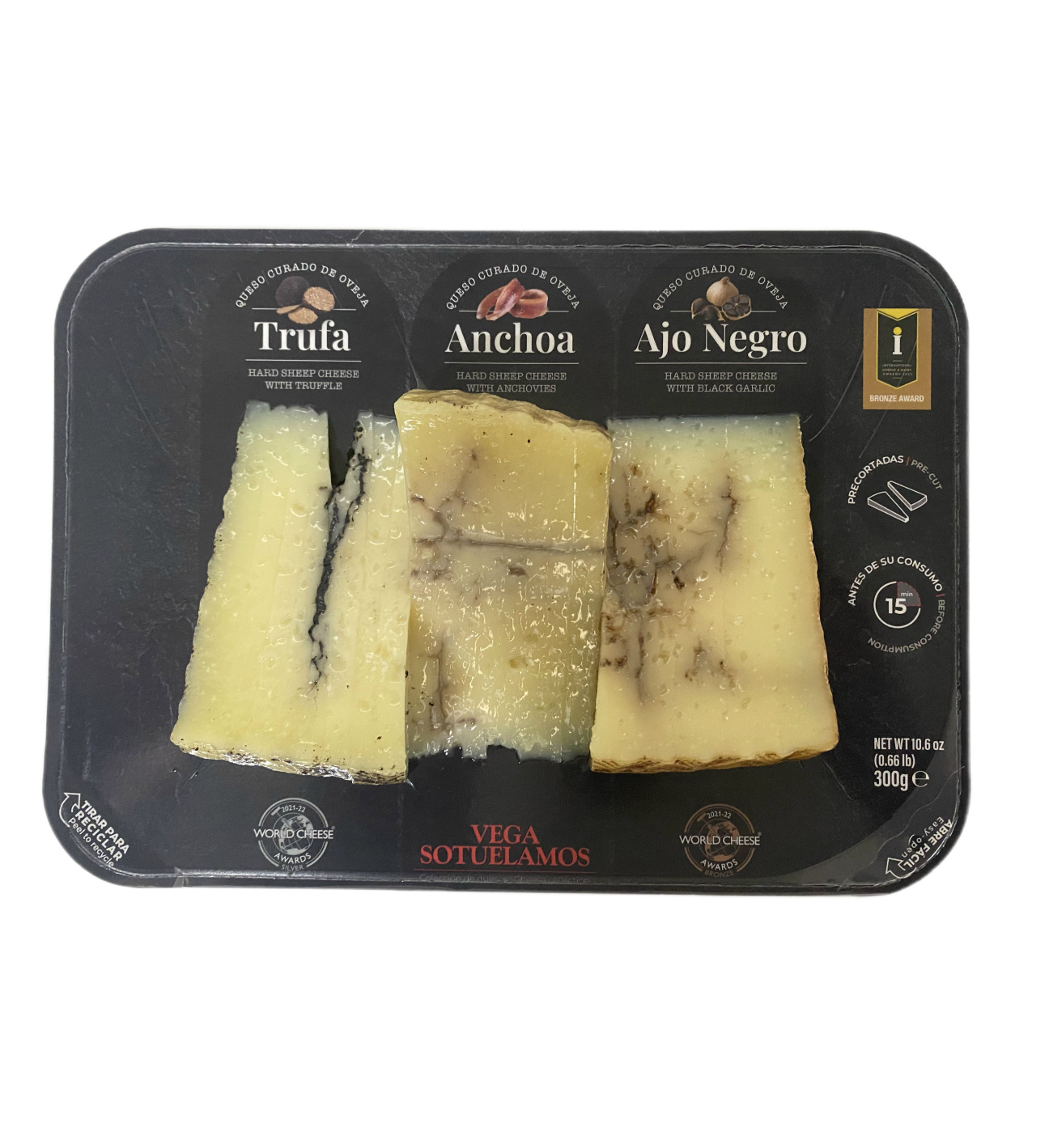 Манчего c трюфелем, анчоусами и чесноком (ассорти), 300 грамм